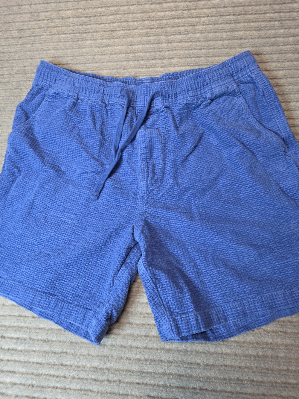 Katin Ward Shorts Medium Mens Blue Waffle Corduroy